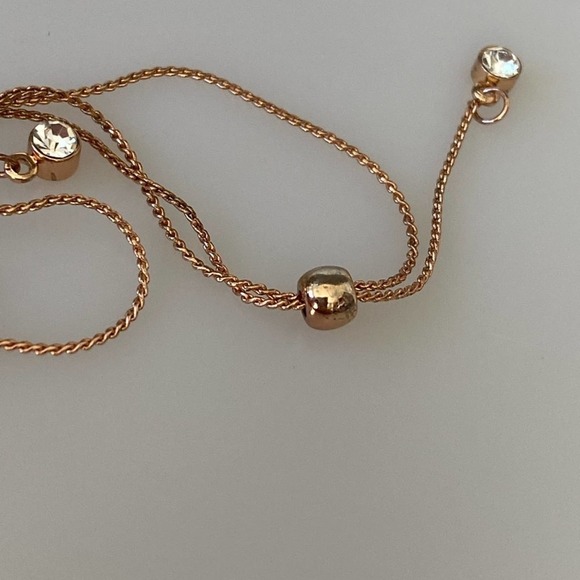 Bracelet Rose Gold Tone Adjustable Fashion Jewelry - Picture 5 of 7